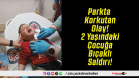 Parkta Korkutan Olay! 2 Yaşındaki Çocuğa Bıçaklı Saldırı!
