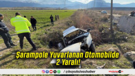 Şarampole Yuvarlanan Otomobilde 2 Yaralı!
