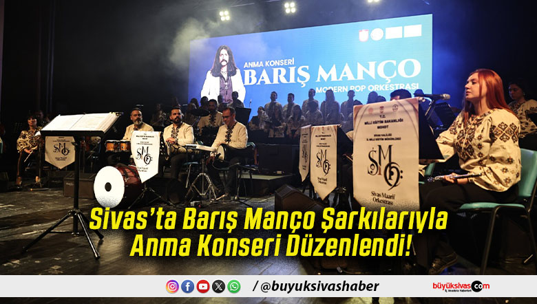 Sivas’ta Barış Manço Şarkılarıyla Anma Konseri Düzenlendi!