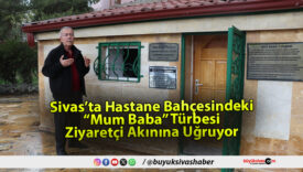 Sivas’ta Hastane Bahçesindeki