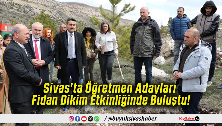 Sivas'ta Öğretmen Adayları Fidan Dikim Etkinliğinde Buluştu!