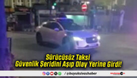 Sürücüsüz Taksi Güvenlik Şeridini Aşıp Olay Yerine Girdi!