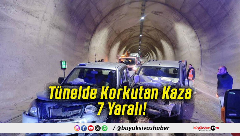 Tünelde Korkutan Kaza 7 Yaralı!