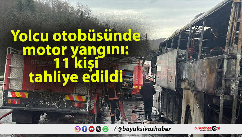Yolcu otobüsünde motor