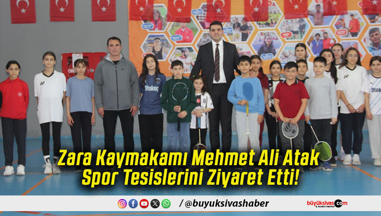 Zara Kaymakamı Mehmet Ali Atak Spor Tesislerini Ziyaret Etti!