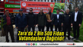 Zara’da 2 Bin 500 Fidan Vatandaşlara Dağıtıldı!