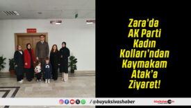 Zara’da AK Parti Kadın Kolları’ndan Kaymakam Atak’a Ziyaret!