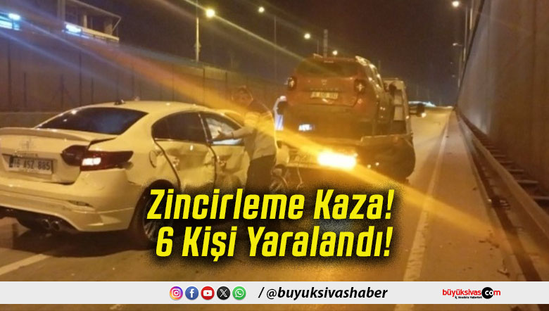 Zincirleme Kaza! 6 Kişi Yaralandı!