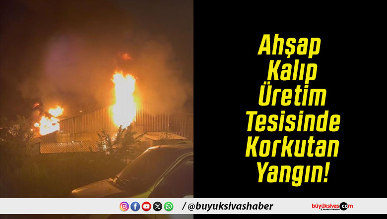 Ahşap Kalıp Üretim Tesisinde Korkutan Yangın!