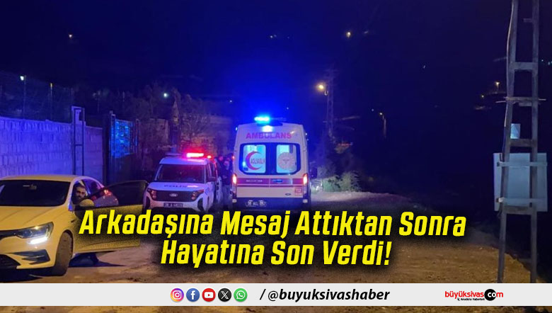 Arkadaşına Mesaj Attıktan Sonra Hayatına Son Verdi!