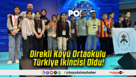 Direkli Köyü Ortaokulu Türkiye İkincisi Oldu!