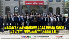 Gemerek Kaymakanı Enes Burak Koca Bayram Tebriklerini Kabul Etti!