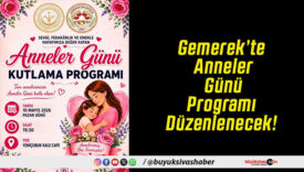Gemerek’te Anneler Günü Programı Düzenlenecek!