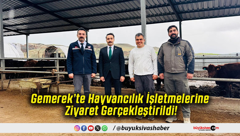 Gemerek’te Hayvancılık İşletmelerine Ziyaret Gerçekleştirildi!