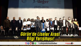 Gürün’de Liseler Arası Bilgi Yarışması!
