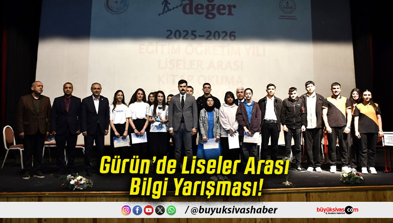 Gürün’de Liseler Arası Bilgi Yarışması!