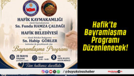 Hafik’te Bayramlaşma Programı Düzenlenecek!