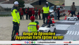Kangal’da Öğrencilere Uygulamalı Trafik Eğitimi Verildi!