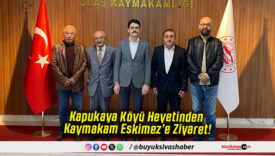 Kapukaya Köyü Heyetinden Kaymakam Eskimez’e Ziyaret!