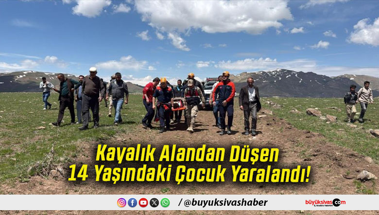 Kayalık Alandan Düşen 14 Yaşındaki Çocuk Yaralandı!