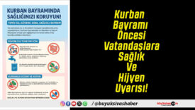 Kurban Bayramı Öncesi Vatandaşlara Sağlık Ve Hijyen Uyarısı!