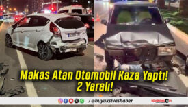 Makas Atan Otomobil Kaza Yaptı! 2 Yaralı!