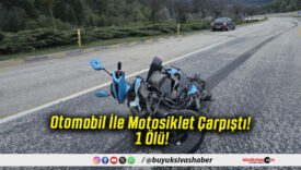 Otomobil İle Motosiklet Çarpıştı! 1 Ölü!