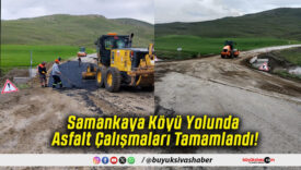 Samankaya Köyü Yolunda Asfalt Çalışmaları Tamamlandı!