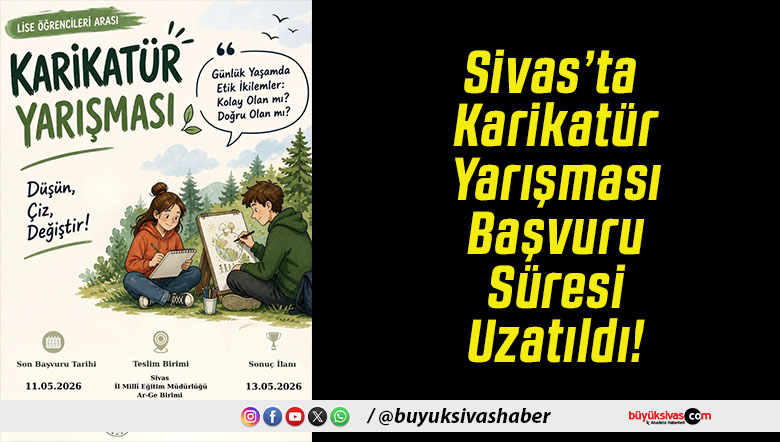 Sivas’ta Karikatür Yarışması Başvuru Süresi Uzatıldı!