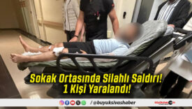 Sokak Ortasında Silahlı Saldırı! 1 Kişi Yaralandı!