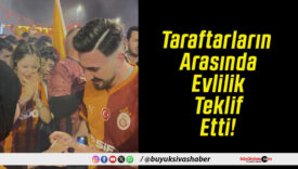 Taraftarların Arasında Evlilik Teklif Etti!