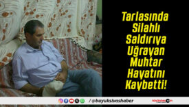 Tarlasında Silahlı Saldırıya Uğrayan Muhtar Hayatını Kaybetti!