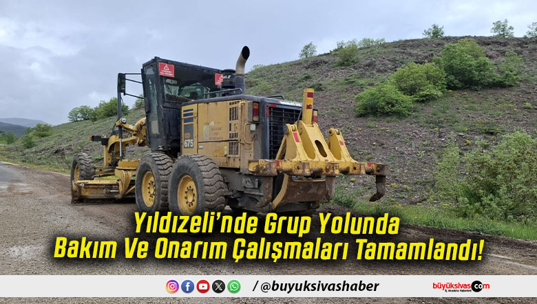 Yıldızeli’nde Grup Yolunda Bakım Ve Onarım Çalışmaları Tamamlandı!