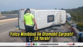 Yolcu Minibüsü İle Otomobil Çarpıştı! 10 Yaralı!