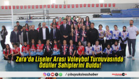 Zara’da Liseler Arası Voleybol Turnuvasında Ödüller Sahiplerini Buldu!