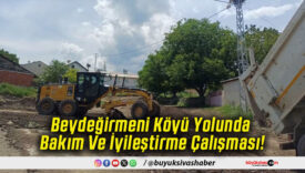Beydeğirmeni Köyü Yolunda Bakım Ve İyileştirme Çalışması!