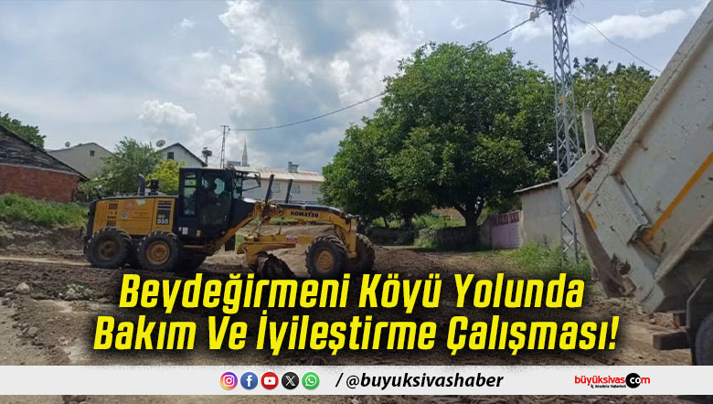 Beydeğirmeni Köyü Yolunda Bakım Ve İyileştirme Çalışması!