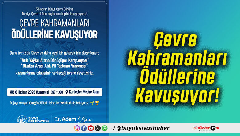 Çevre Kahramanları Ödüllerine Kavuşuyor!