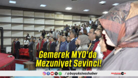 Gemerek MYO'da Mezuniyet Sevinci!