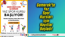 Gemerek'te Yaz Spor Kursları İçin Kayıtlar Başladı!