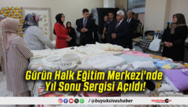 Gürün Halk Eğitim Merkezi'nde Yıl Sonu Sergisi Açıldı!
