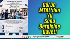 Gürün MTAL'den Yıl Sonu Sergisine Davet!