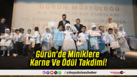 Gürün'de Miniklere Karne Ve Ödül Takdimi!