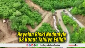 Heyelan Riski Nedeniyle 33 Konut Tahliye Edildi!