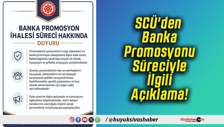 SCÜ'den Banka Promosyonu Süreciyle İlgili Açıklama!