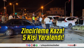 Zincirleme Kaza! 5 Kişi Yaralandı!