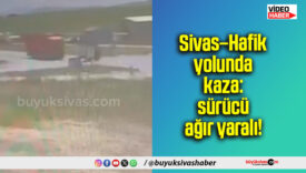 Hafik yolunda kaza