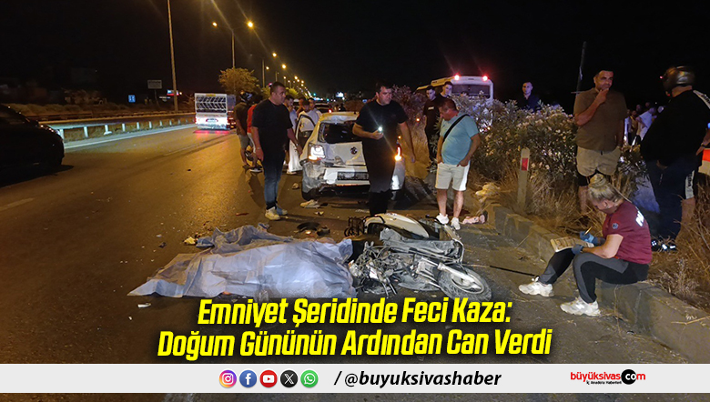 Emniyet Şeridinde Feci Kaza: