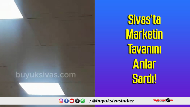 Sivas’ta Marketin Tavanını
