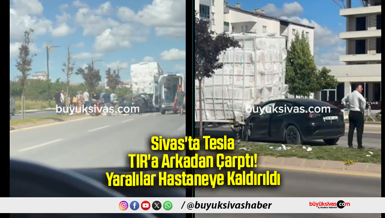 Tesla TIR'a Arkadan Çarptı